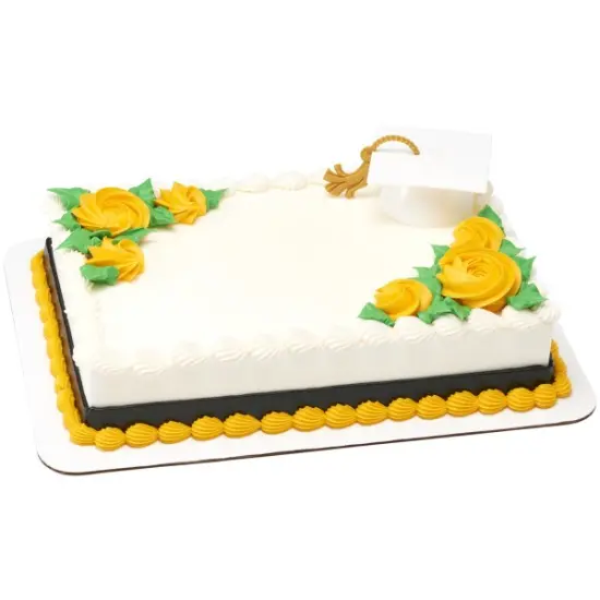 White Grad Cap With Tassel Layon {3}