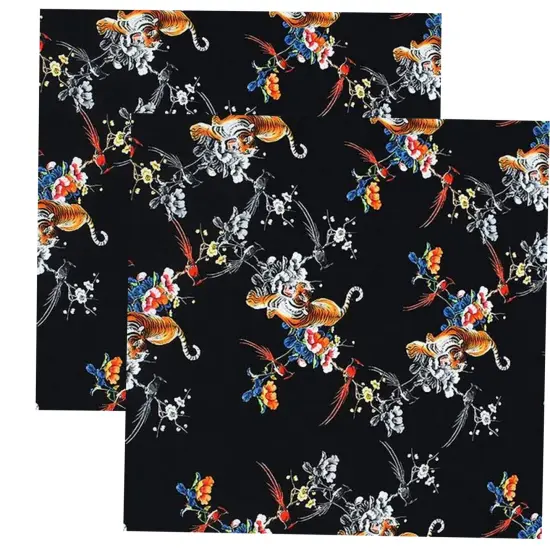 Wild Tiger Printed Spandex Fabric {3}