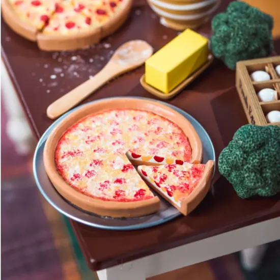 The Queen's Treasures 18" Doll 4 Piece Sleeping Bag Set with Pizza. {6}