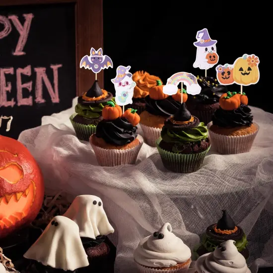 Cute Halloween Cupcake Toppers {5}