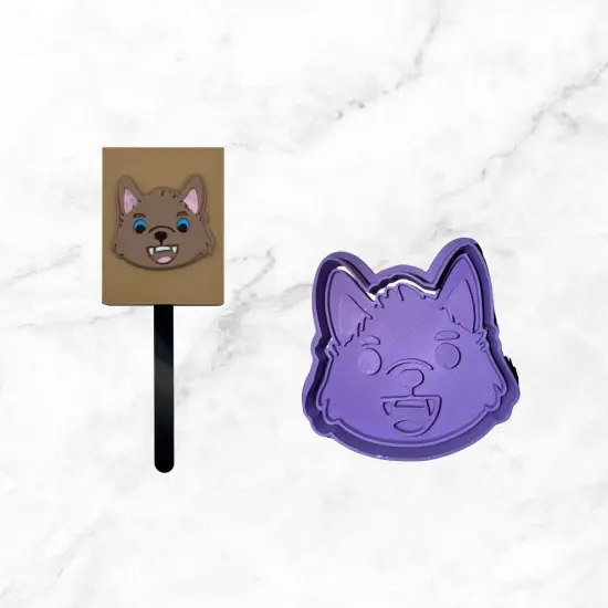 Werewolf Cookie Cutter with Stamp Option {5}