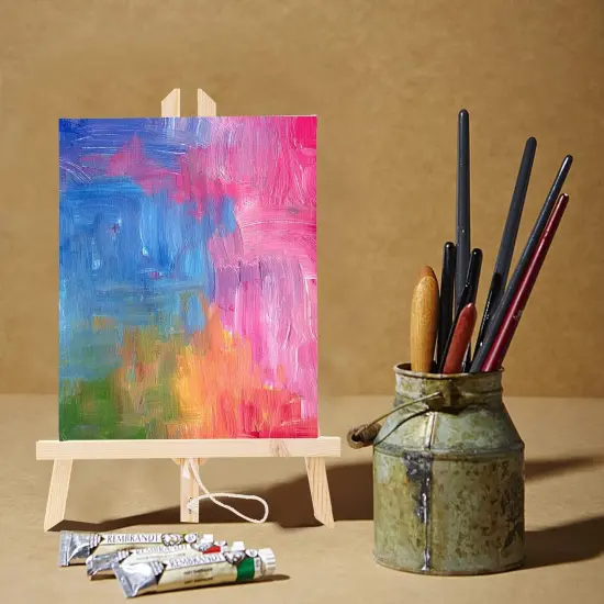 6 Packs 8" x 10" Canvas and Easel Set {5}