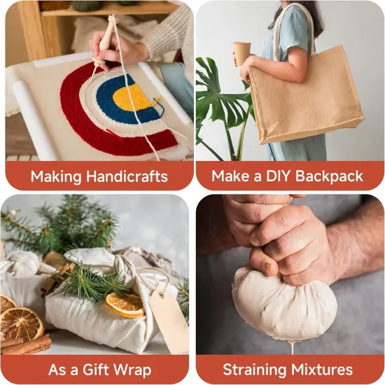 100% Cotton Canvas Fabric 10oz. 59 Inch by The Yard (2 Yards, Black) {6}