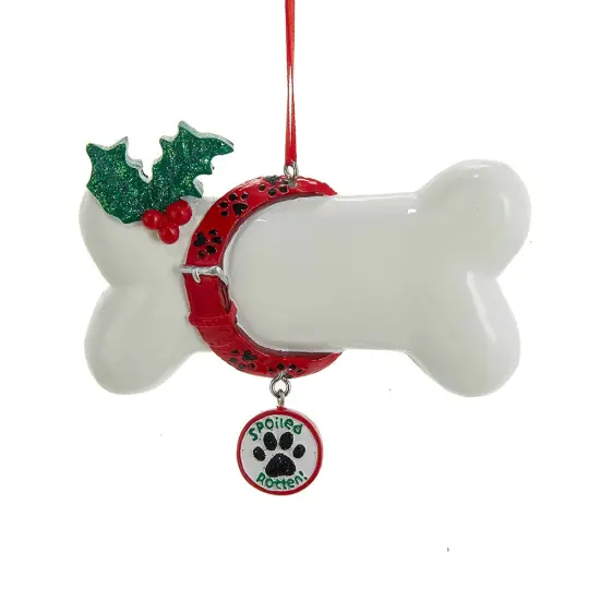 Holiday Ornaments Spoiled Rotten Dog Bone Ornament {1}