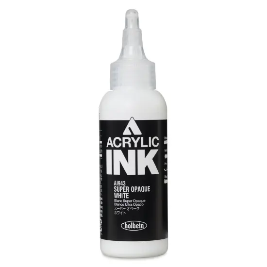 Holbein Acrylic Ink - Super Opaque White, 100 ml {1}