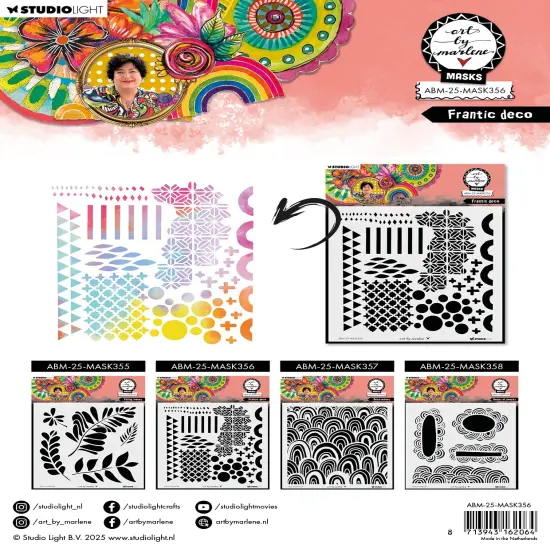 Art By Marlene Stencil-Frantic Deco {3}