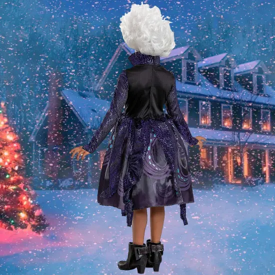 Deluxe Ursula Little Mermaid Kids Costume with Necklace {5}