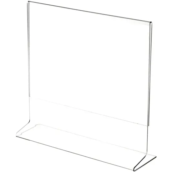 Plymor Clear Acrylic Sign Display / Literature Holder (Side-Load), 10" W x 8" H {1}