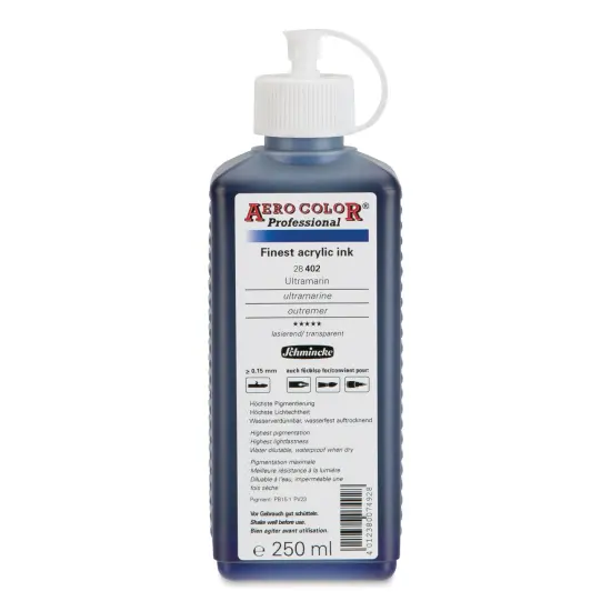 Schmincke Aero Color Professional Airbrush Color - 250 ml, Ultramarine {1}