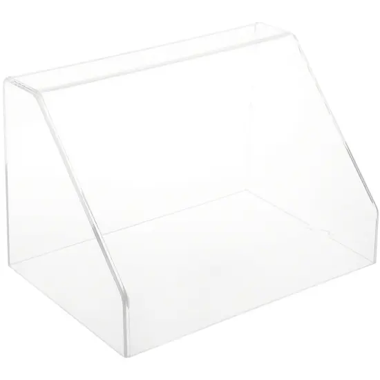 Plymor Clear Acrylic Slanted Front Display Case, 12" W x 8" D x 8" H No Base {1}