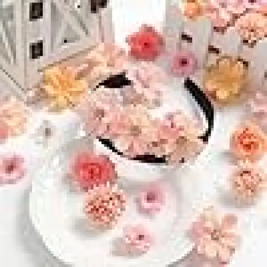 Flower Heads Fake Peony Daisy Rose Flowers {3}