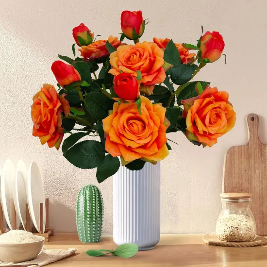 Fake Sunset Red Flowers {4}