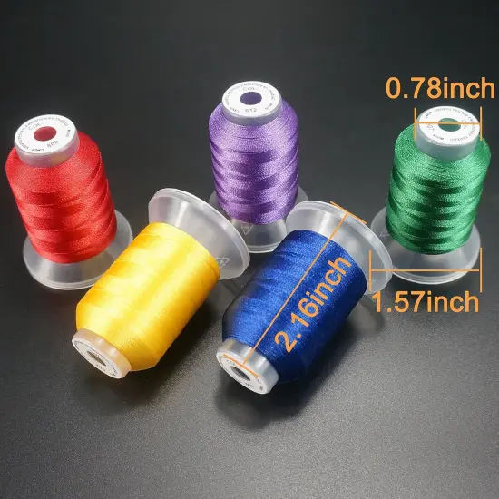 80 Spools Polyester Embroidery Machine Thread Kit 500M {4}