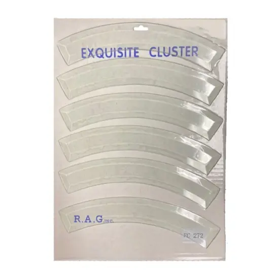 20" & 17" Diameter Exquisite Clear Glass Circle Bevel Cluster EC272 {3}