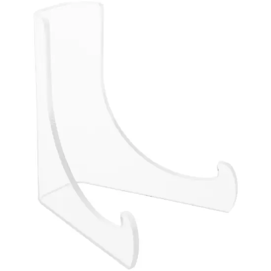 Plymor Clear Acrylic Flat Back Easel with Deep Support Ledges, 3" H x 2.25" W x 2.5" D {1}
