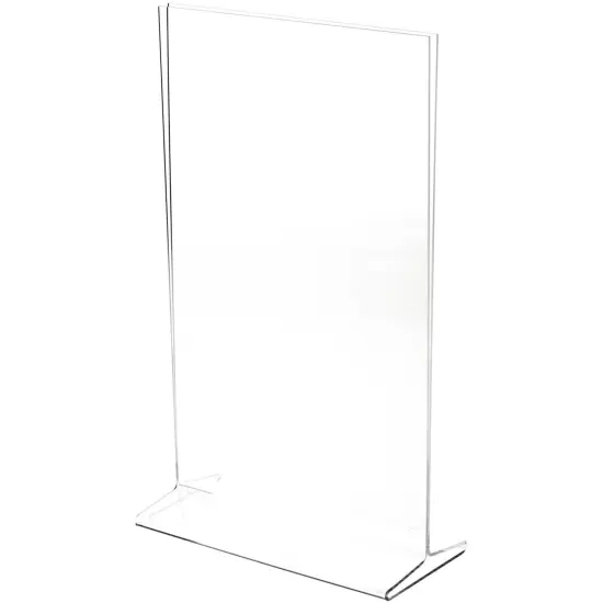 Plymor Clear Acrylic Sign Display / Literature Holder (Top-Load), 8.5" W x 14" H {1}