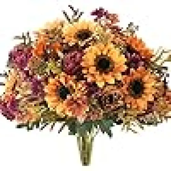 Vintage Artificial Flowers Fake Sunflowers {1}