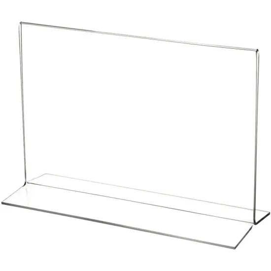 Plymor Clear Acrylic Sign Display / Literature Holder (Bottom-Load), 9" W x 6" H {1}