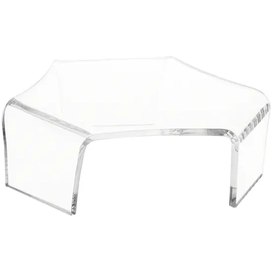 Plymor Clear Acrylic Tri-Leg (6 Sided) Display Riser, 1.25" H x 4.25" W x 3.75" D {1}