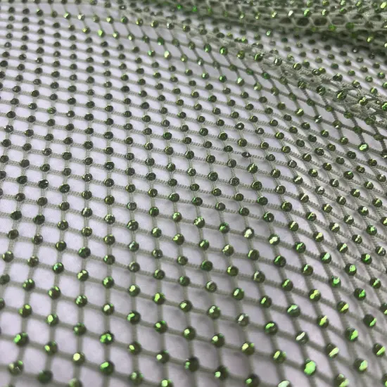 1 Yard Diamond Fishnet Fabric 4-Way Stretch Lace, Soft Nylon-Spandex Blend, 58" Width Off White {4}