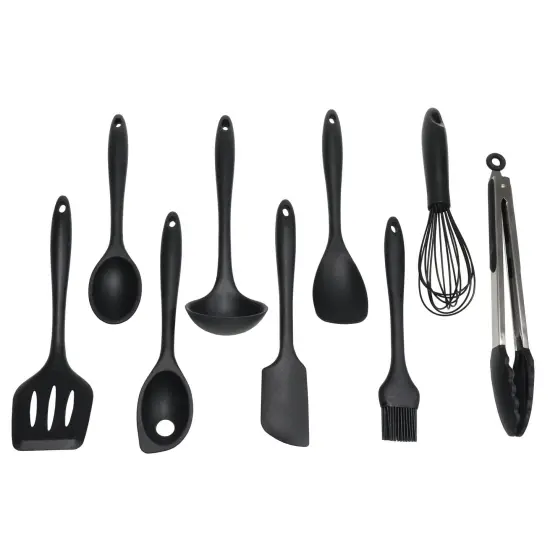 Chef Craft 9 Piece Premium Silicone Kitchen Tool and Utensil Set {4}