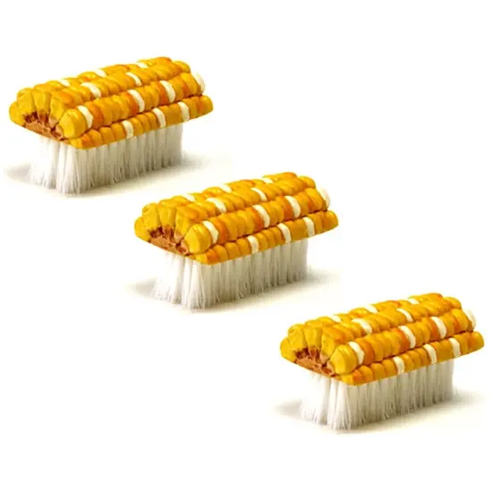 Norpro Soft Bristled Corn Cob Cleaning Scubber De-Silking Brush - Silk Remover {1}