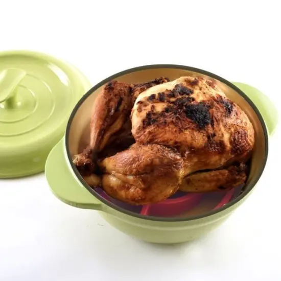 Norpro Round Nonstick Silicone Roast Rack / Trivet - Healthy Cooking & Roasting {6}