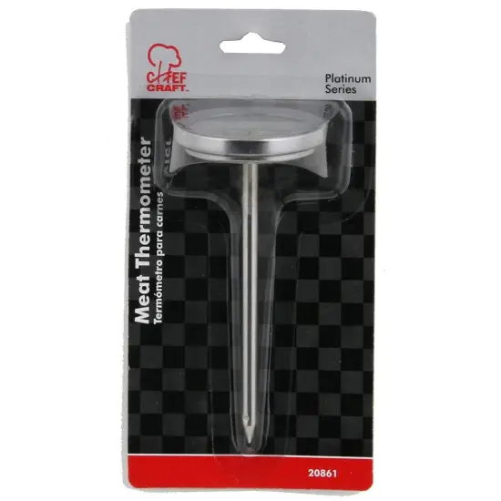 Chef Craft 4.75" Long Stainless Steel Poultry / Meat Thermometer, includes both F/C Markings {4}