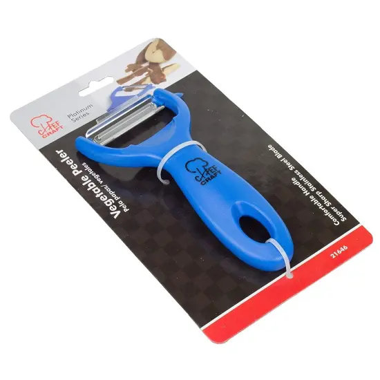Chef Craft Blue Y-Shaped Vegetable Peeler - Sharp Stainless Steel Blade with Comfortable Handle {3}