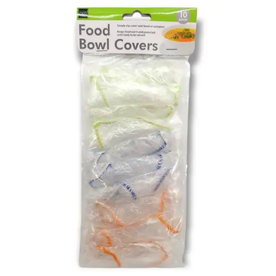 Handy Housewares 10-Piece Reusable Fitted Food Bowl Cover Set - Includes 3 Sizes Fitting From 7" to 14" Bowls {1}