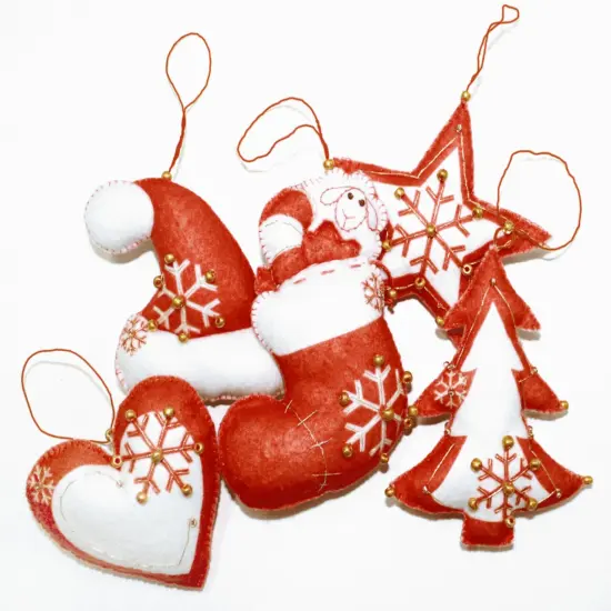 Felting kit New Year's toys {1}