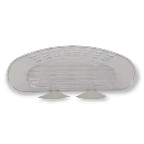 Handy Housewares Kitchen Sink Caddy Dish Soap Scrubber Sponge Holder Basket with Suction Cups - Clear {3}