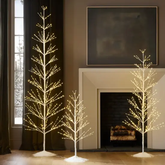 6FT Decorative LED Tree Light with 420 White LEDs &ndash; Outdoor Warm white {5}