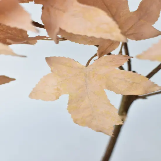 34" Faux Tan Maple Leaf Bundle (includes 2 Stems) {3}