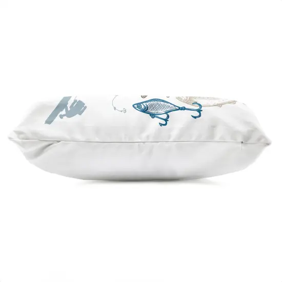 Stupell Industries Always Better Lake Fishing Outdoor Pillow, 14 x 7 x 20 {3}