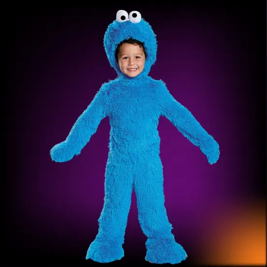 Extra Deluxe Cookie Monster Costume for Baby Plush Headpiece and Booties {3}