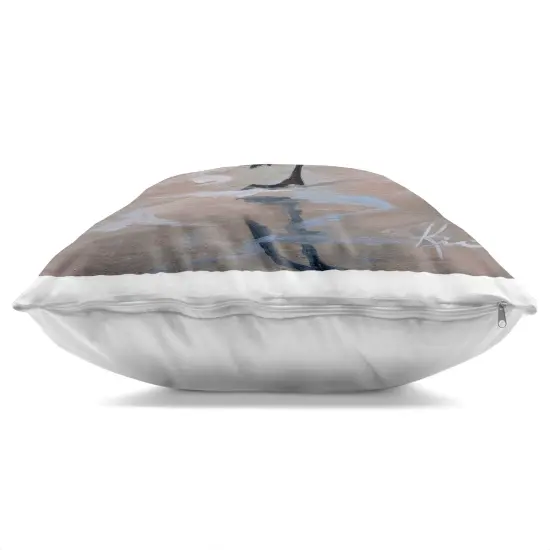 Stupell Industries Sand Piper Shore Painting Indoor Pillow, 18 x 7 x 18 {3}