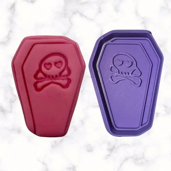 Coffin Cookie Cutter with Stamp Option {1}