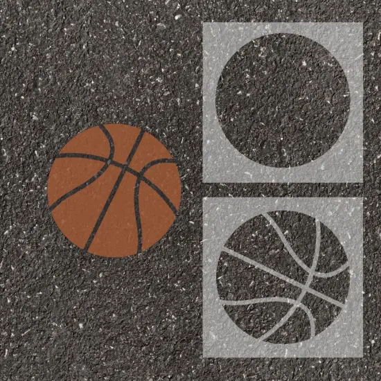 Basketball Parking Space Stencil | High School Senior Parking Spot Stencil | Reusable Stencil | Stencil Ease | {2}