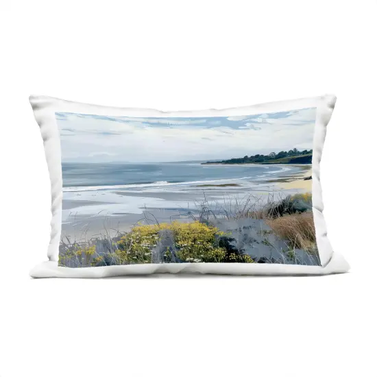 Stupell Industries Reflections Of Blue Outdoor Pillow, 14 x 7 x 20 {1}