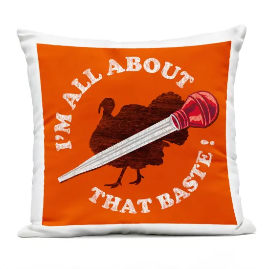 Stupell Industries All About That Baste Outdoor Pillow, 18 x 7 x 18 {1}