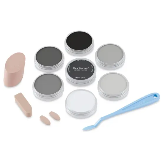 PanPastel Artists' Painting Pastels Set - Grey Scale, Set of 7 {2}