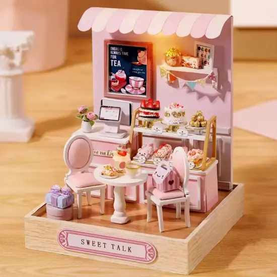 Sweet Talk Dollhouse Kit - Miniature Wizardi Roombox Kit {3}