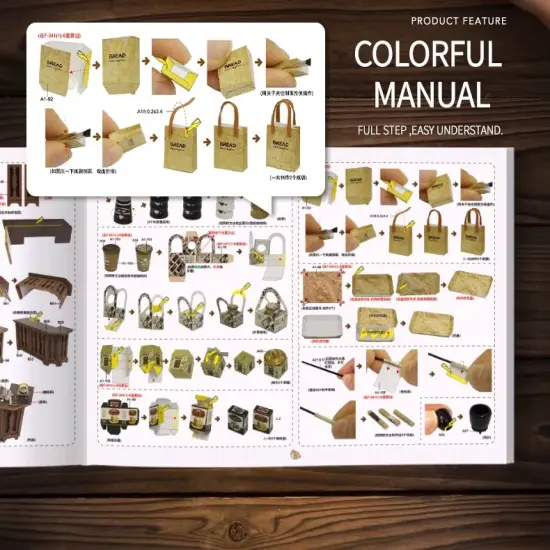 Magic Coffee Dollhouse Kit - Miniature Wizardi Roombox Kit {5}