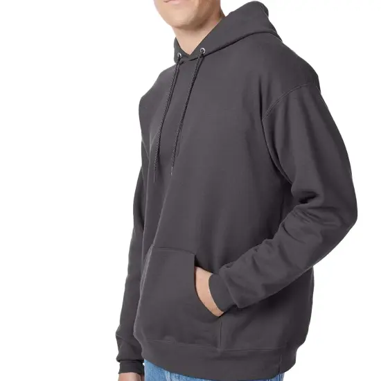 Hanes Men's Ecosmart Fleece Hooded Sweatshirt, Pullover Casual Hoodies Assorted Color Smoke grey {2}