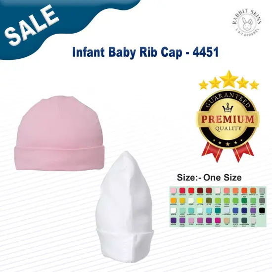 Rabbit Skins&reg; Infant Baby Rib Cap White {2}