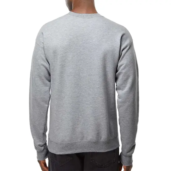 Hanes Perfect Fleece Crewneck Long Sleeve T-shirt Casual Multicolor Trendy Tee Light steel {2}