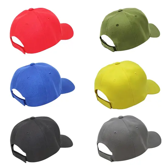 Pack of 15 Bulk Wholesale Plain Baseball Cap Hat Adjustable {3}