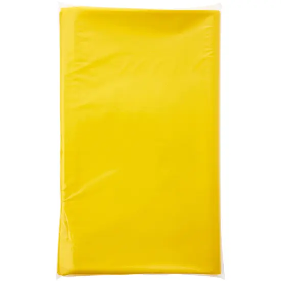 Plymor 15" x 18", Yellow 2 Mil Flat Open Plastic Poly Bags {5}