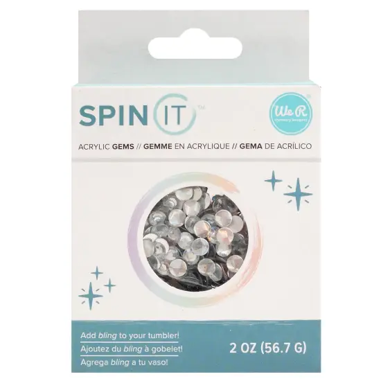 We R Spin It Specialty Rhinestones 2oz-Holographic Clear {1}